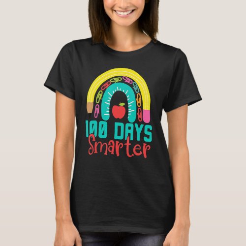 100th Day Of School Teacher 100 Days Smarter Boho  T_Shirt