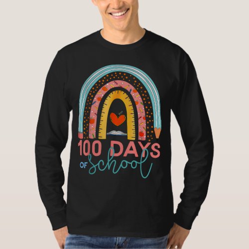 100th Day Of School Teacher 100 Days Smarter Boho  T_Shirt