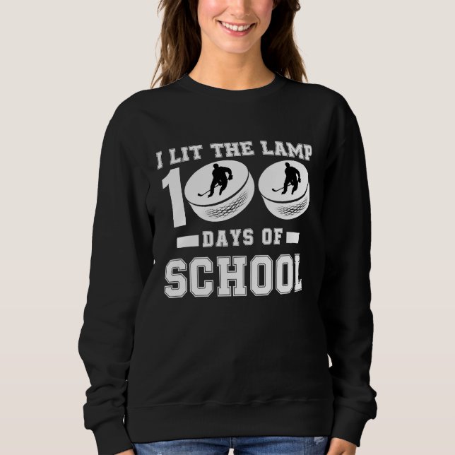 100th Day of School Teacher Coach Kids Child 100 D Sweatshirt (Front)