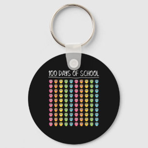 100th Day Of School Teacher Happy 100 Days Of Scho Keychain