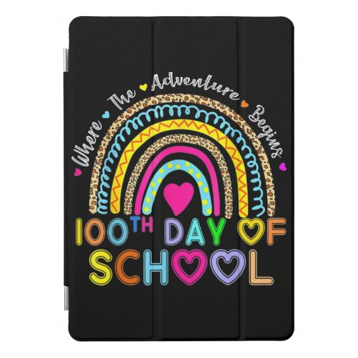 100th Day Of School Teacher Hearts iPad Pro Cover