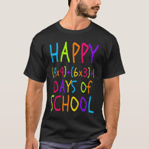 100th Day of School Teacher Kids 100 Days Math For T-Shirt