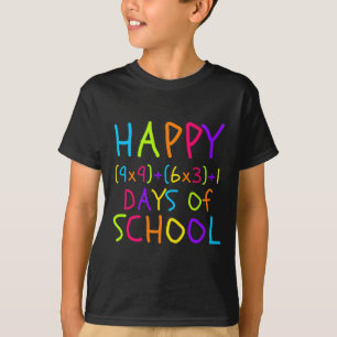 100th Day Of School Teacher Kids 100 Days Math For T-Shirt