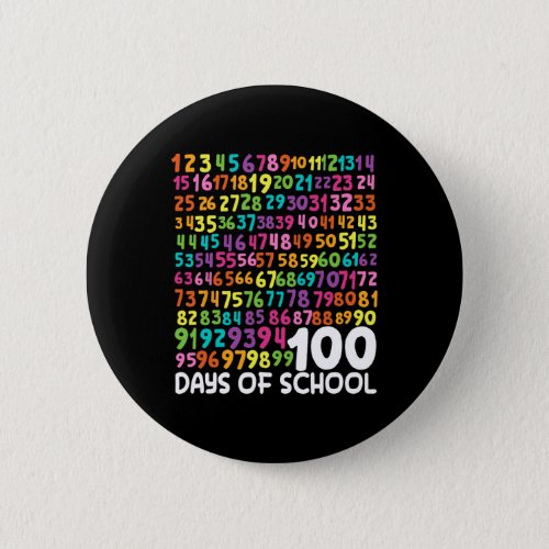 100th Day Of School Teacher Kids 100 Days Math Num Button