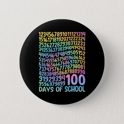 100th Day Of School Teacher Kids 100 Days Math Num Button