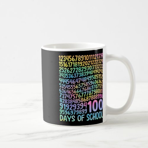 100th Day Of School Teacher Kids 100 Days Math Num Coffee Mug