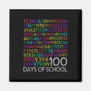 100th Day Of School Teacher Kids 100 Days Math Num Magnet