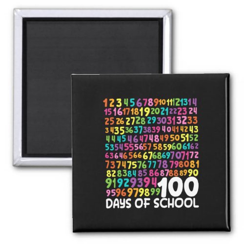 100th Day Of School Teacher Kids 100 Days Math Num Magnet