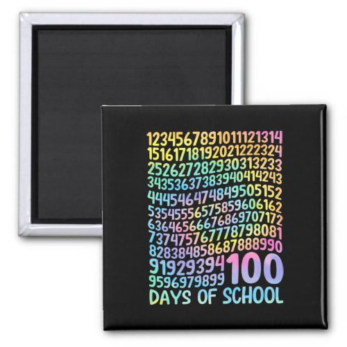 100th Day Of School Teacher Kids 100 Days Math Num Magnet