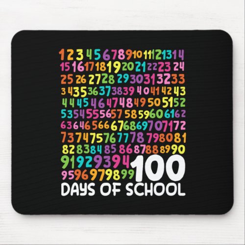 100th Day Of School Teacher Kids 100 Days Math Num Mouse Pad