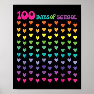 100th Day Of School Teacher Kids 100 Days Math Num Poster