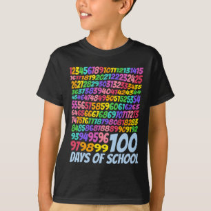100th Day Of School Teacher Kids 100 Days Math Num T-Shirt