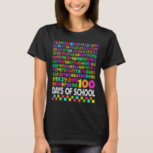 100th Day Of School Teacher Kids 100 Days Math Num T-Shirt