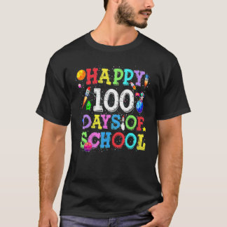 100th Day of School Teacher Kids Child Astronaut O T-Shirt