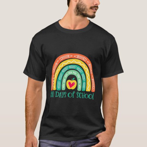 100th Day Of School Teacher Rainbow _ 100 Days Sma T_Shirt