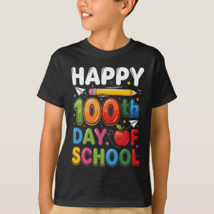 100th Day of School Teacher Student Happy 100 Days T-Shirt