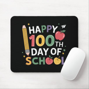 100th Day of School Teachers Happy 100 Days Mouse Pad