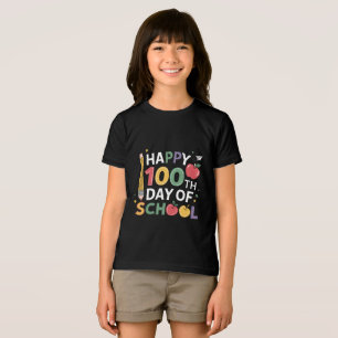 100th Day of School Teachers Happy 100 Days Tri-Blend Shirt