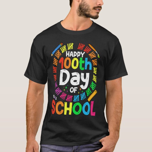 100th Day Of School Teachers Kids Child 100 Days S T-Shirt (Front)
