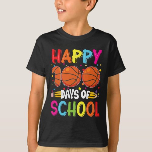 100th Day of School Teachers Kids Child Happy 100  T_Shirt