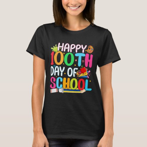 100th Day Of School Teachers Kids Child Happy 100  T_Shirt