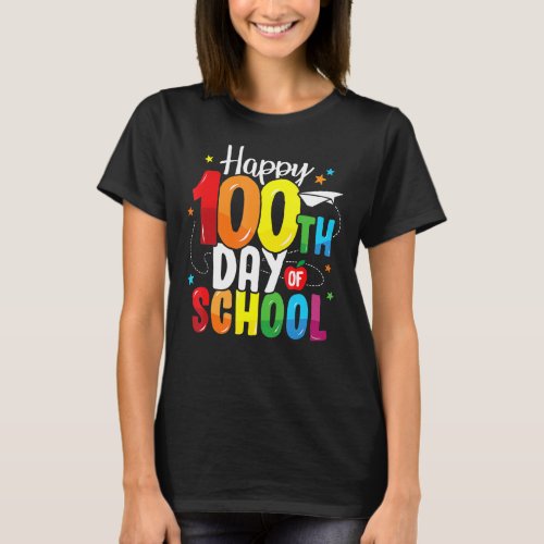 100th Day Of School Teachers Kids Child Happy 100  T_Shirt