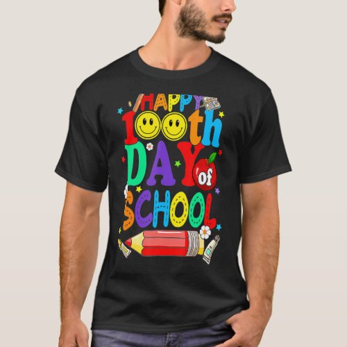 100th Day Of School Teachers Kids Child Happy 100  T_Shirt