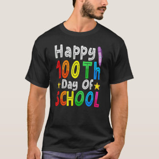 100th Day Of School Teachers Kids Child Happy 100 T-Shirt