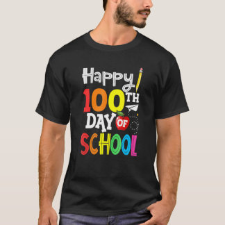 100th Day of School Teachers Kids Child Happy 100 T-Shirt