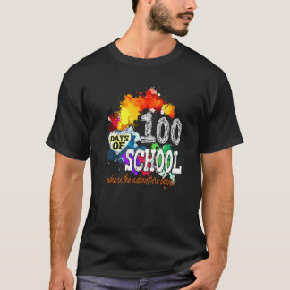 100th Day of School Teachers Kids Happy 100 Days B T-Shirt