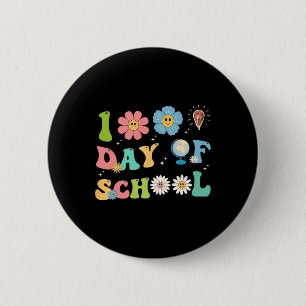 100th Day Of School Teachers Kids Happy 100 Days O Button