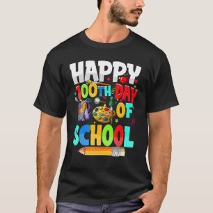 100th Day Of School Teachers Kids Happy 100 Days O T-Shirt