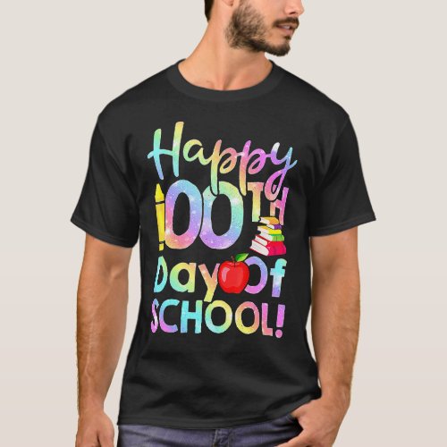 100th Day Of School Teachers Kids Happy 100 Days T_Shirt