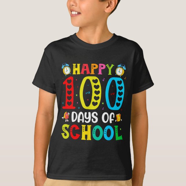 100th Day Of School Teachers Students 100 Days Of  T-Shirt (Front)