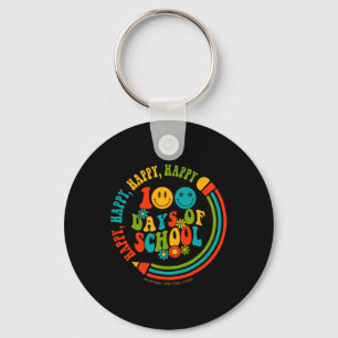100th Day Of School Teachers Sturdents Back To Sch Keychain