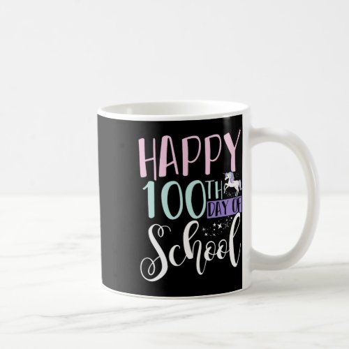 100th Day Of School Unicorn 100 Days Of School  Coffee Mug