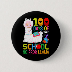 100th Day Of School Unicorn Girls 100 Days Of Scho Button
