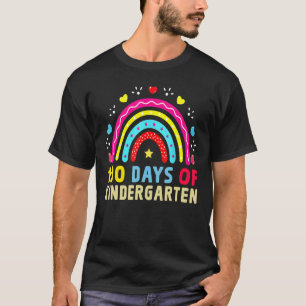 100th Day School Rainbow 100 Days Of Kindergarten  T-Shirt