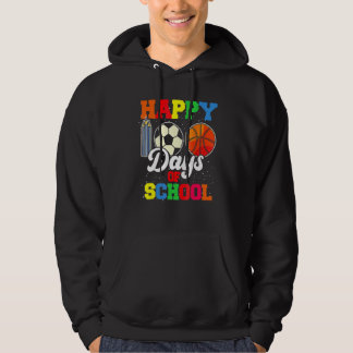 100th Day Student Boys Girls Basketball 100 Days O Hoodie