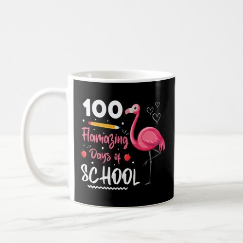 100th Flamazing days of school Animal Flamingo Kid Coffee Mug