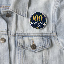 100th flight gold airplane travel souvenir