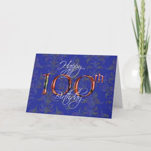 100th happy birthday card