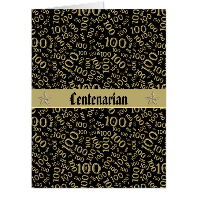 100th Humongous Congratulations Hundredth Birthday Card (Front)