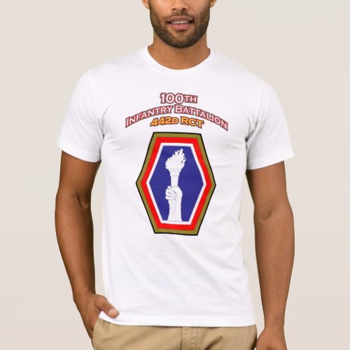 100th Infantry Battalion shoulder patch T_shirt