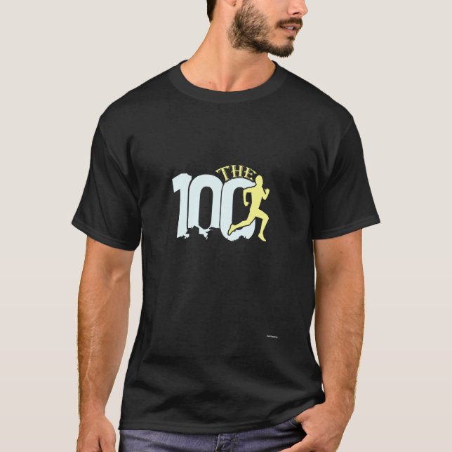 100th Run Wow Amazing - wear during and after 100t T-Shirt (Front)