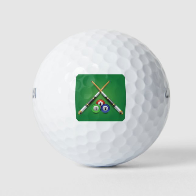 1010billiard label golf balls (Front)