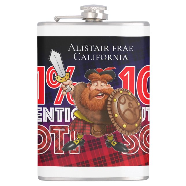101% Authentic Scot Flask (Front)