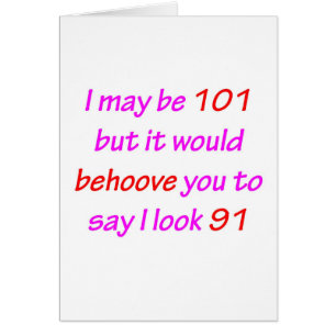 101 Behoove You Cards