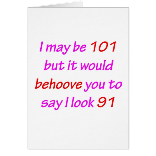 101 Behoove You Cards (Front)