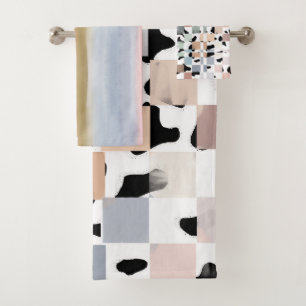 101 Cows + Checkers Towel
